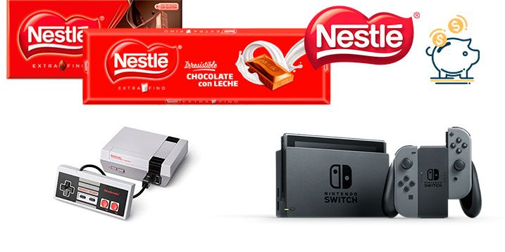 sorteo nestle de Nintendo Switch y Classic Mini