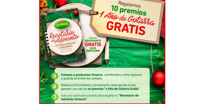 1 año de productos Gvtarra gratis