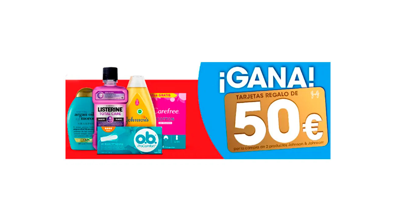 sorteo jhonson& johnson tarjetas 50 euros