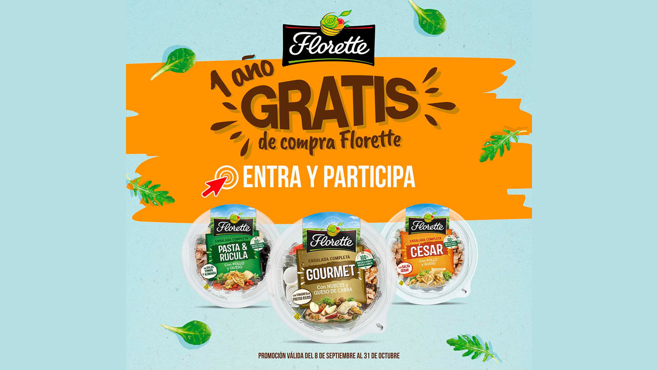 un año de productos gratis florette