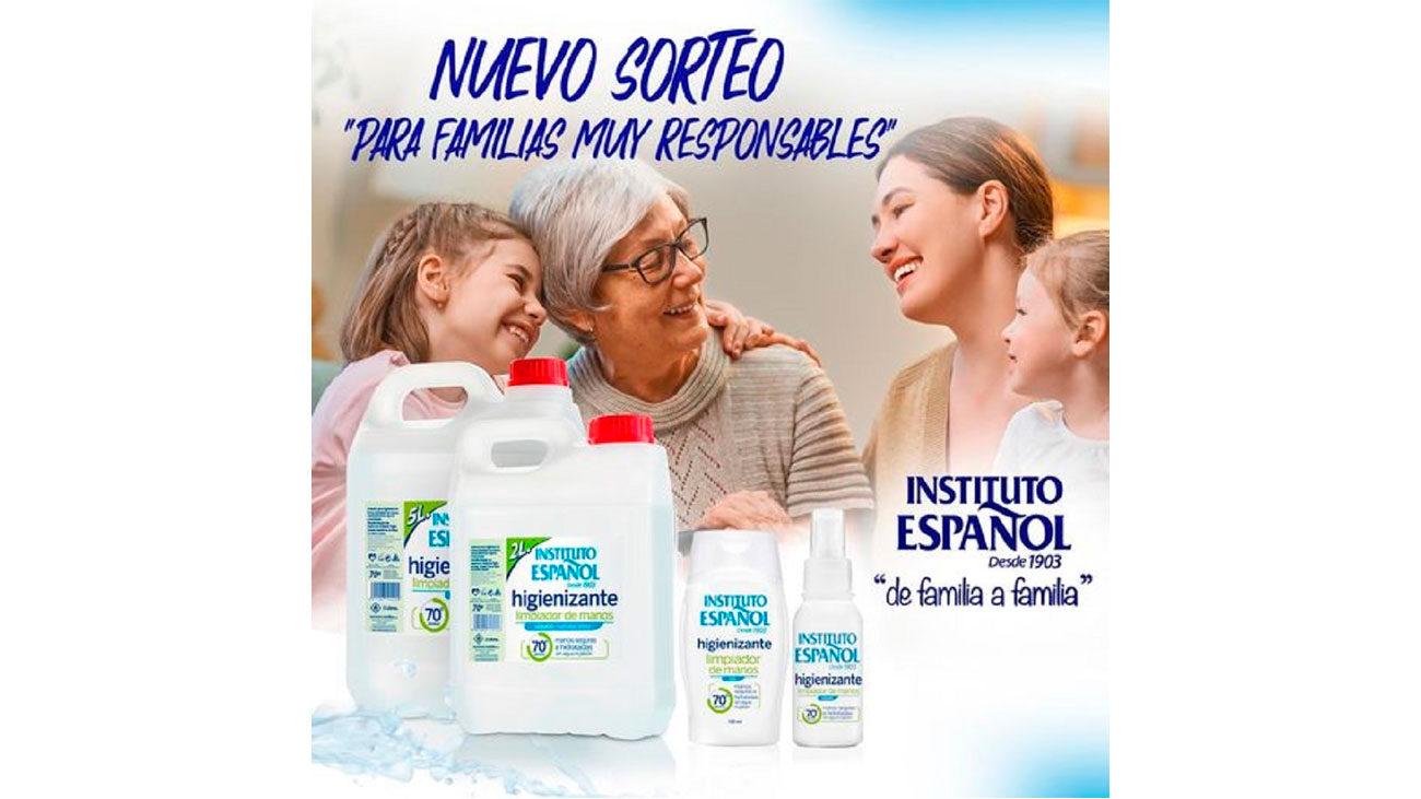 instituto español sorteo lote higienizantes