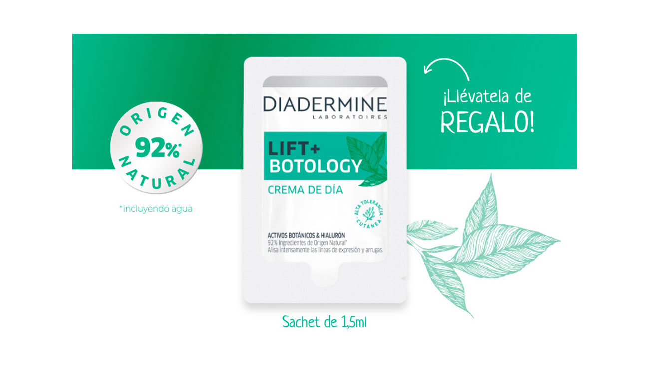 muestras gratis diadermine lift botology