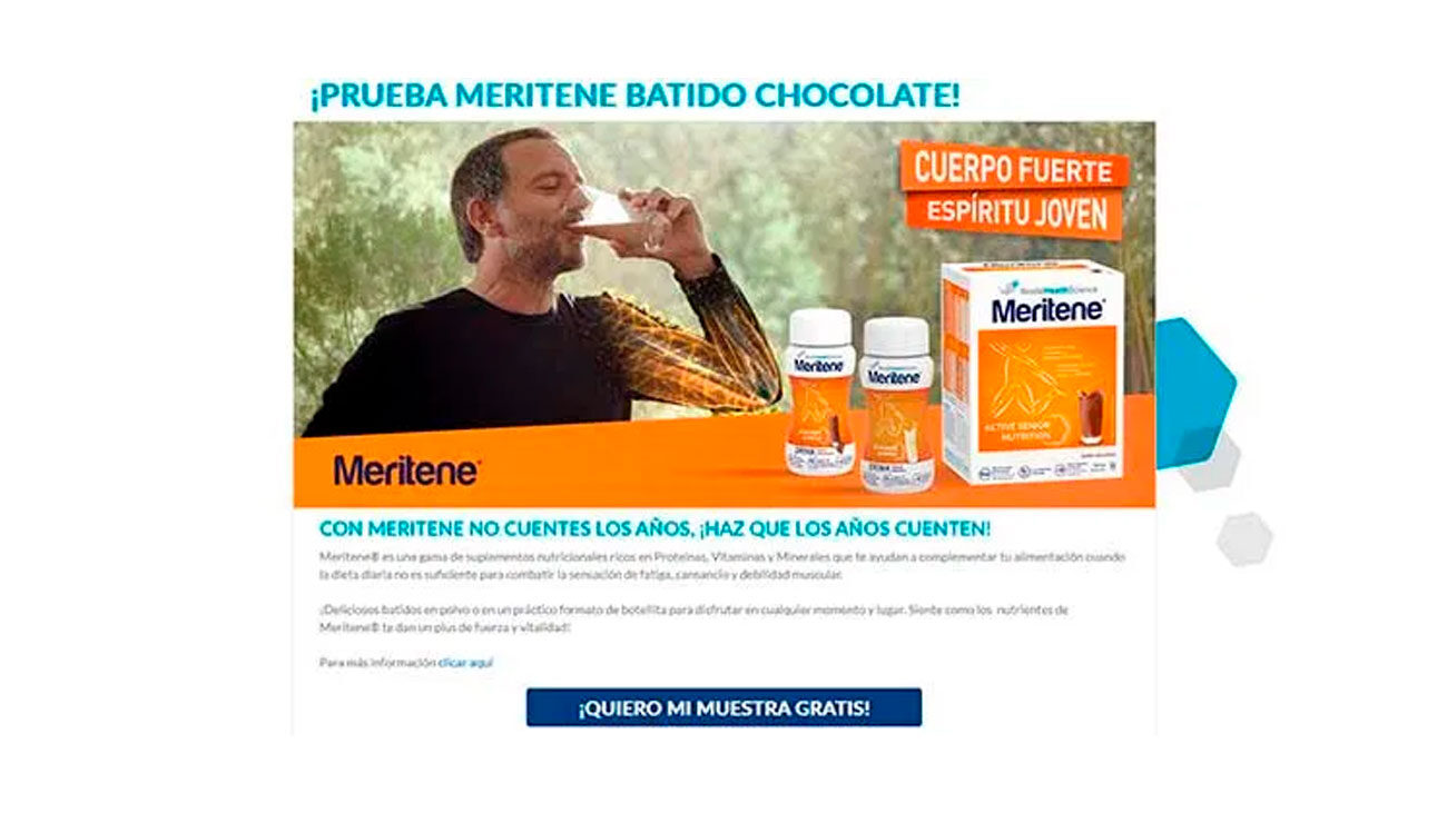 muestras gratis meritene batidos