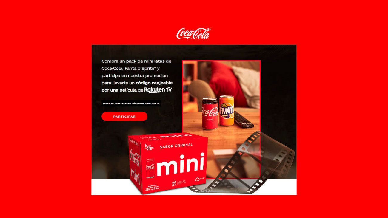 codigos rakuten tv con coca cola