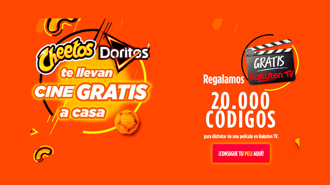 cheetos y doritos cine gratis