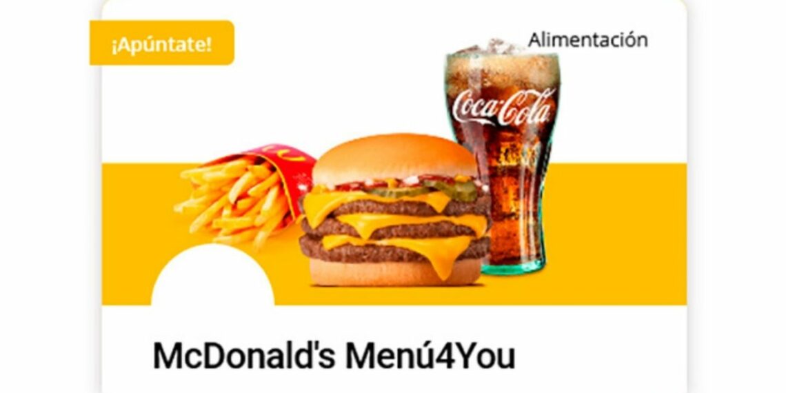 Menú4You de McDonald’s