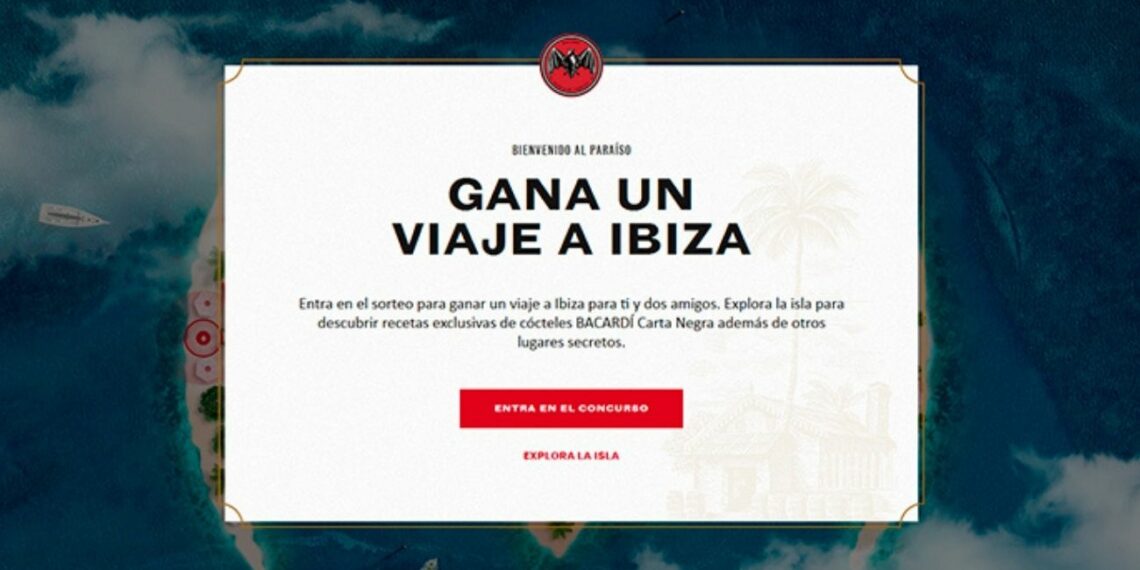 ¿Cómo puedo conseguir un viaje a Ibiza con Bacardí?