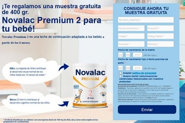 Novalac Premium 2 muestras gratis
