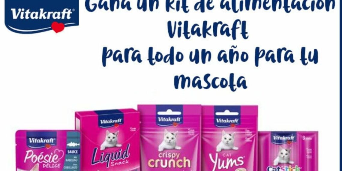 Sorteo de 1 Kit de comida para mascota con Vitakraft