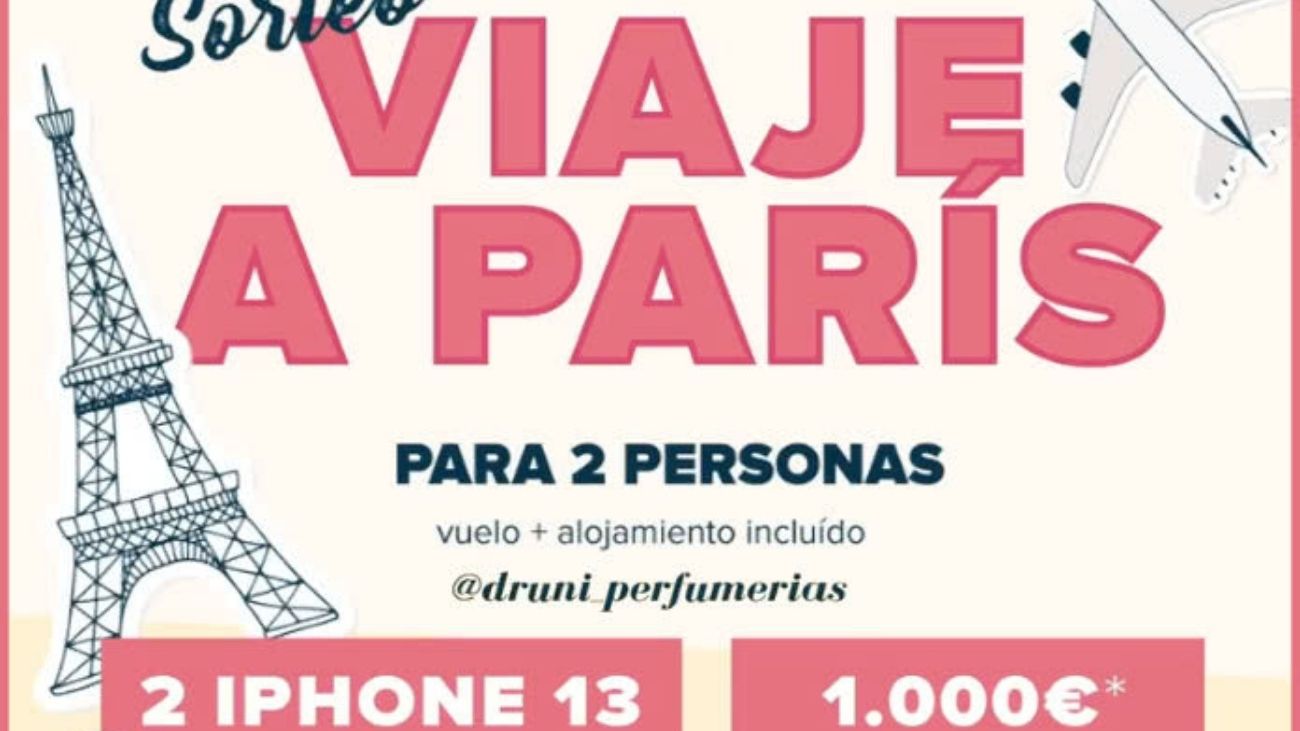 Sortean un Viaje a París dos iPhone 13 y vales de 200 euros