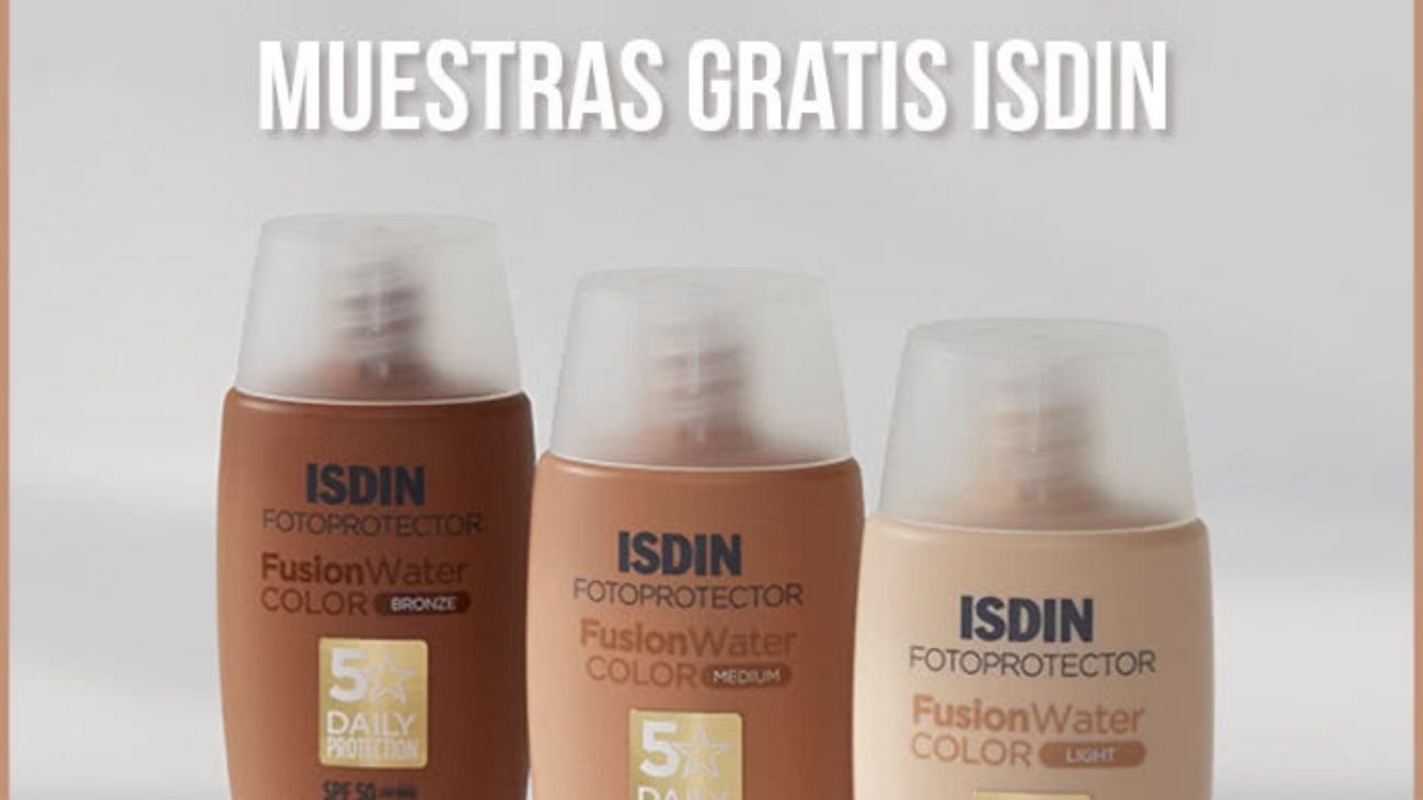 Muestras gratis del nuevo Fusion Water de Isdin