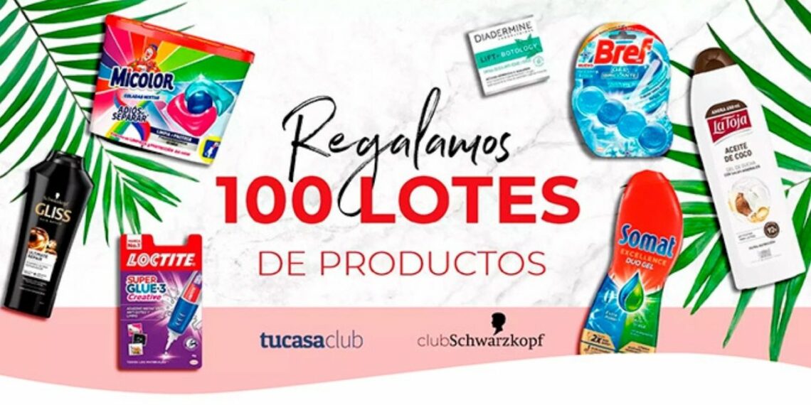 Regalo de 100 lotes de productos Henkel con Tu Casa Club
