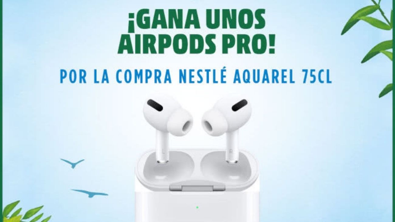 Sorteo de Nestlé de 3 Apple Airpods Pro