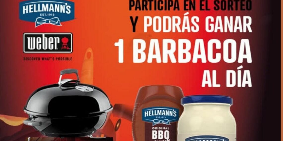 Sorteo de 14 barbacoas Weber con Hellmann’s