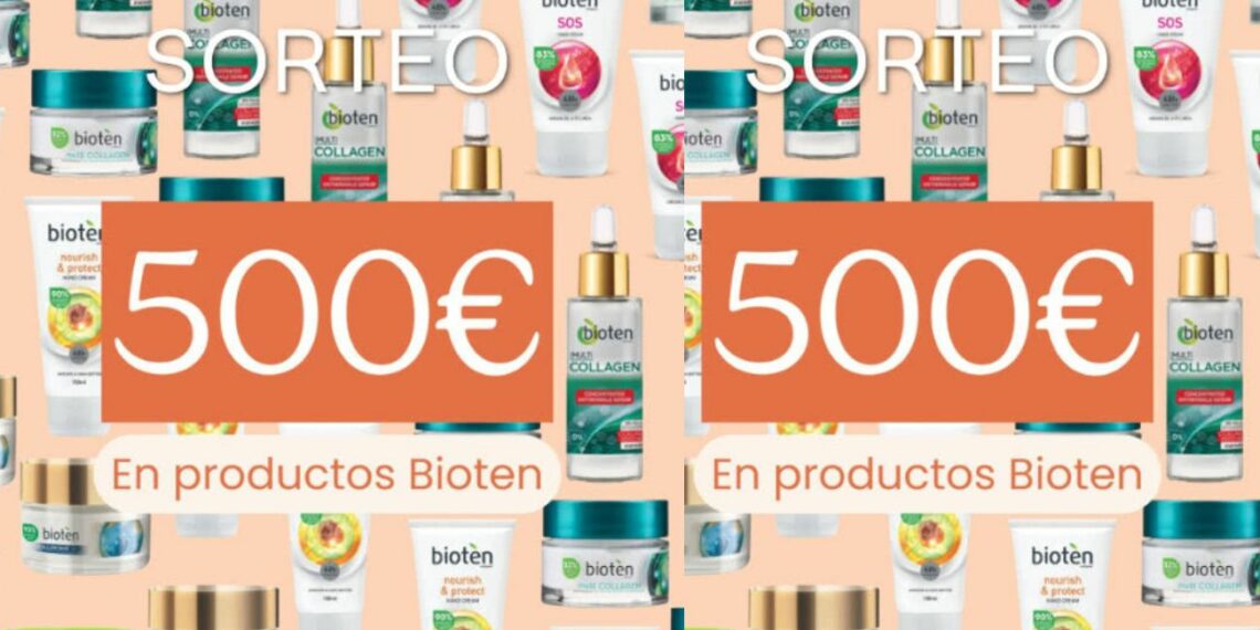 Sorteo 500 euros productos Bioten Cosmétics