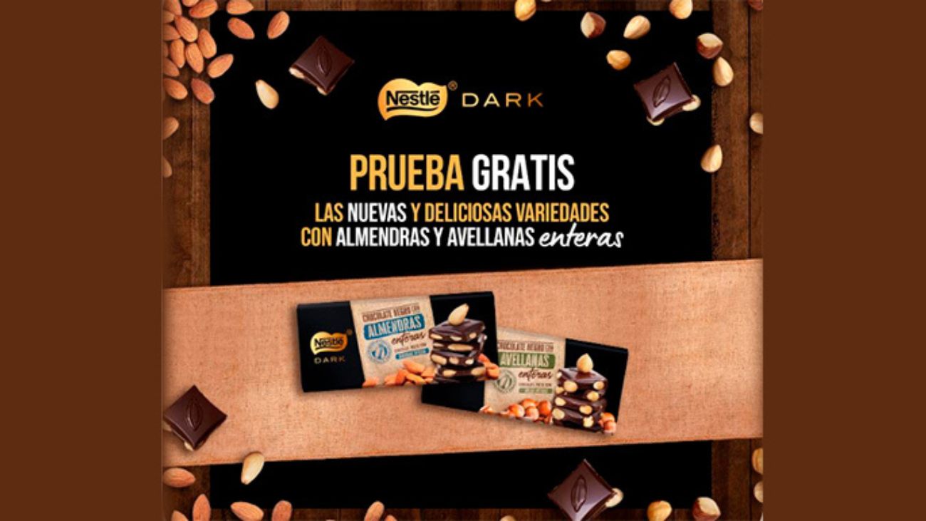 Nestlé Dark da a probar gratis sus nuevas variedades