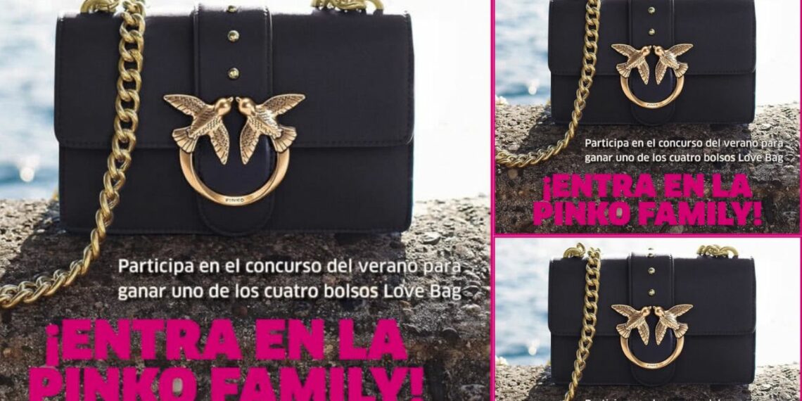 Sorteo Pinko 4 bolsos Love Bag personalizados a mano