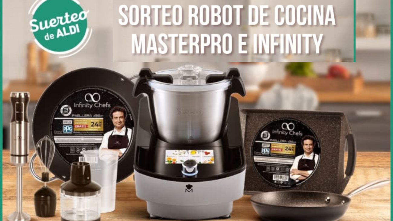 Sorteo robot de cocina Masterpro y un lote de productos Infinity Chefs con Aldi