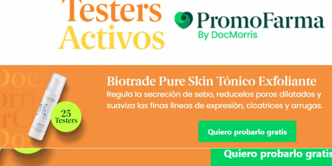 PromoFarma busca 25 probadores para Biotrade Pure Skin