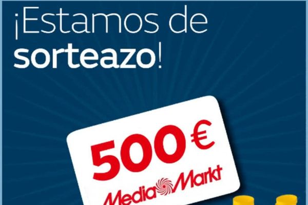 Sorteo Naturgy  regalo 1 Tarjeta de 500 euros para Media Markt