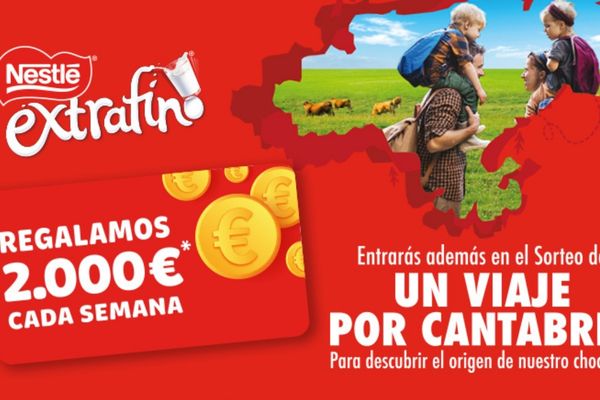 Sorteo de 2.000 euros cada semana con Nestlé Chocolate