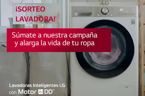 LG sortea una lavadora con motor AI DD