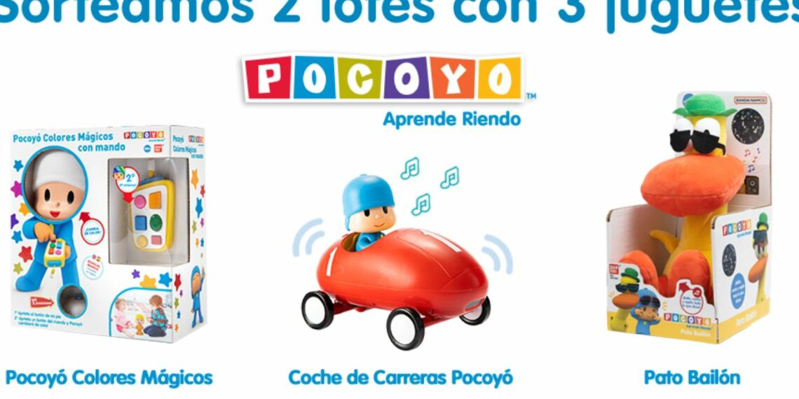 Lets Family sortea 2 lotes de 3 juguetes Pocoyo