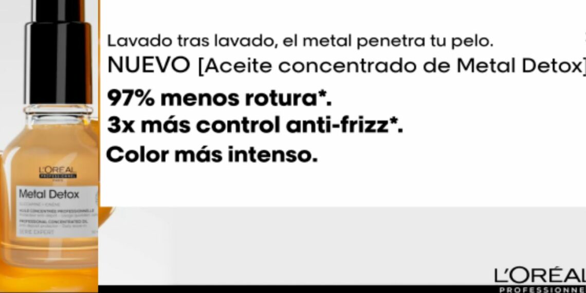 Reparten muestras gratis de aceite concentrado Metal Detox de L’0réal