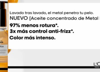 Reparten muestras gratis de aceite concentrado Metal Detox de L’0réal