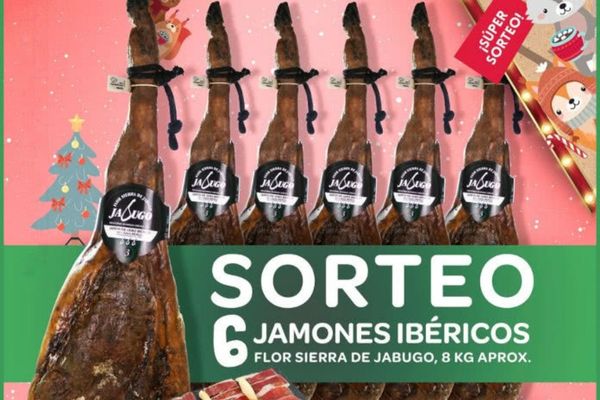 Sorteo de 12 Jamones Ibéricos con Supermercados El Jamón