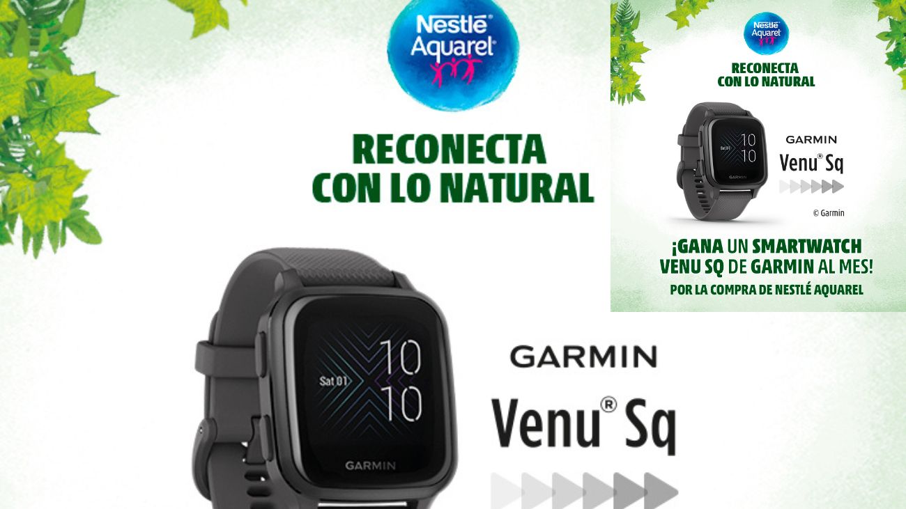 Aquarel sortea 6 Smartwatch Venu SQ Garmin