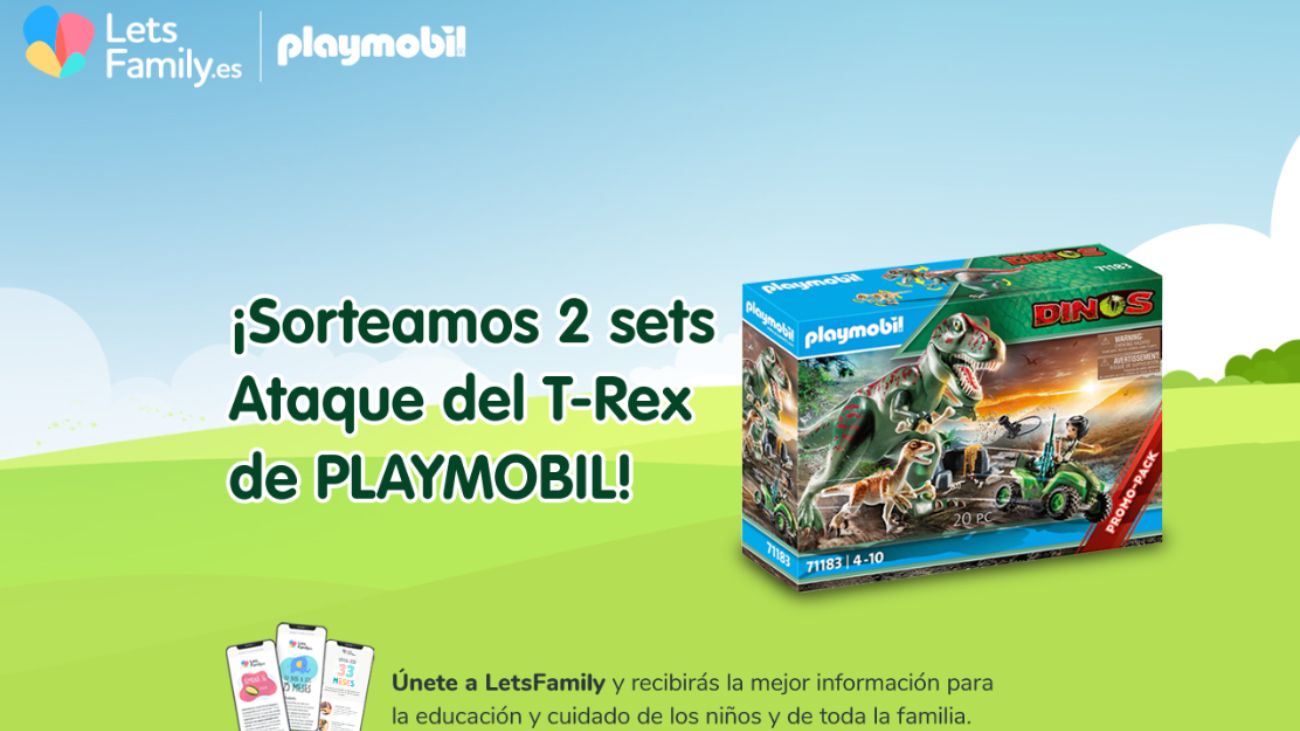 Lets Family sortea 2 sets Ataque del T-Rex de Playmobil