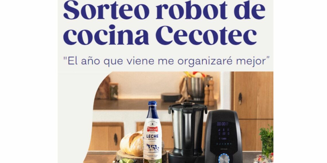 Pascual sortea 3 Robots de cocina Cecotec
