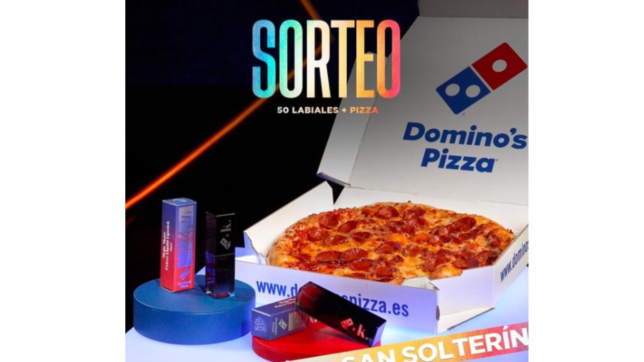 Sorteo Domino’s Pizza 50 packs + labial