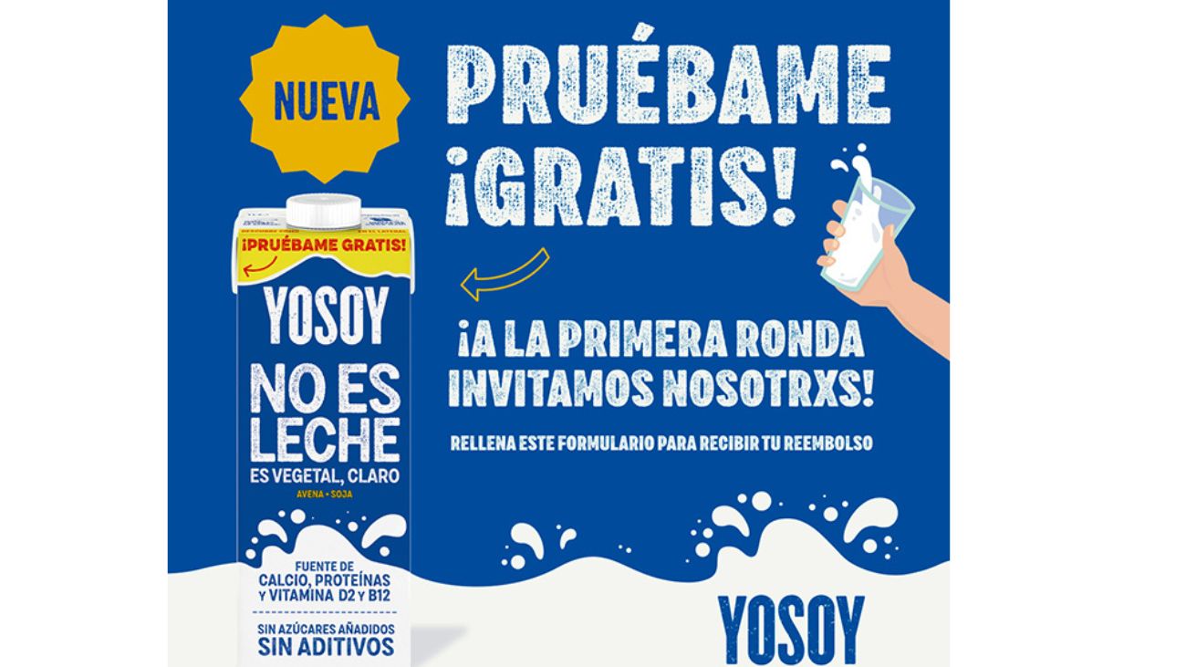 Prueba gratis la nueva bebida YoSoy No es Leche