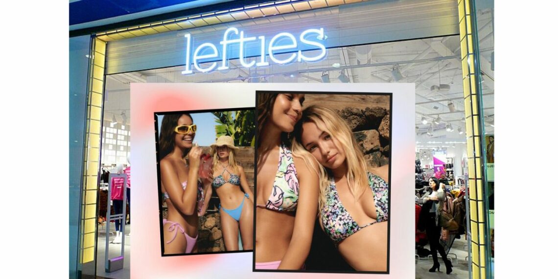 Lefties tiene el bikini multiposición en distintos colores y estampados a precio mínimo