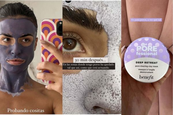Sofía Suescun usa la mascarilla limpia poros ideal para pieles grasas