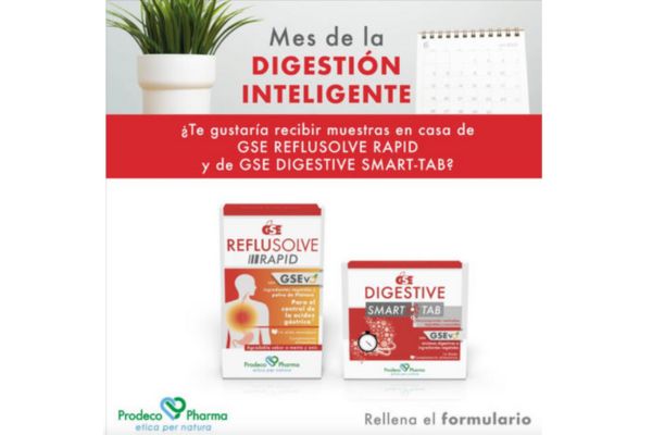 Prodeco Pharma reparte muestras gratis de GSE Reflusolve Rapid y GSE Digestive Smart