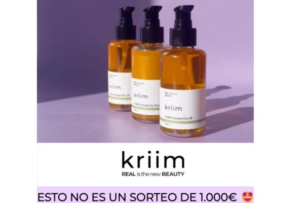Sorteo Kriim de 1.000 euros en cosméticos
