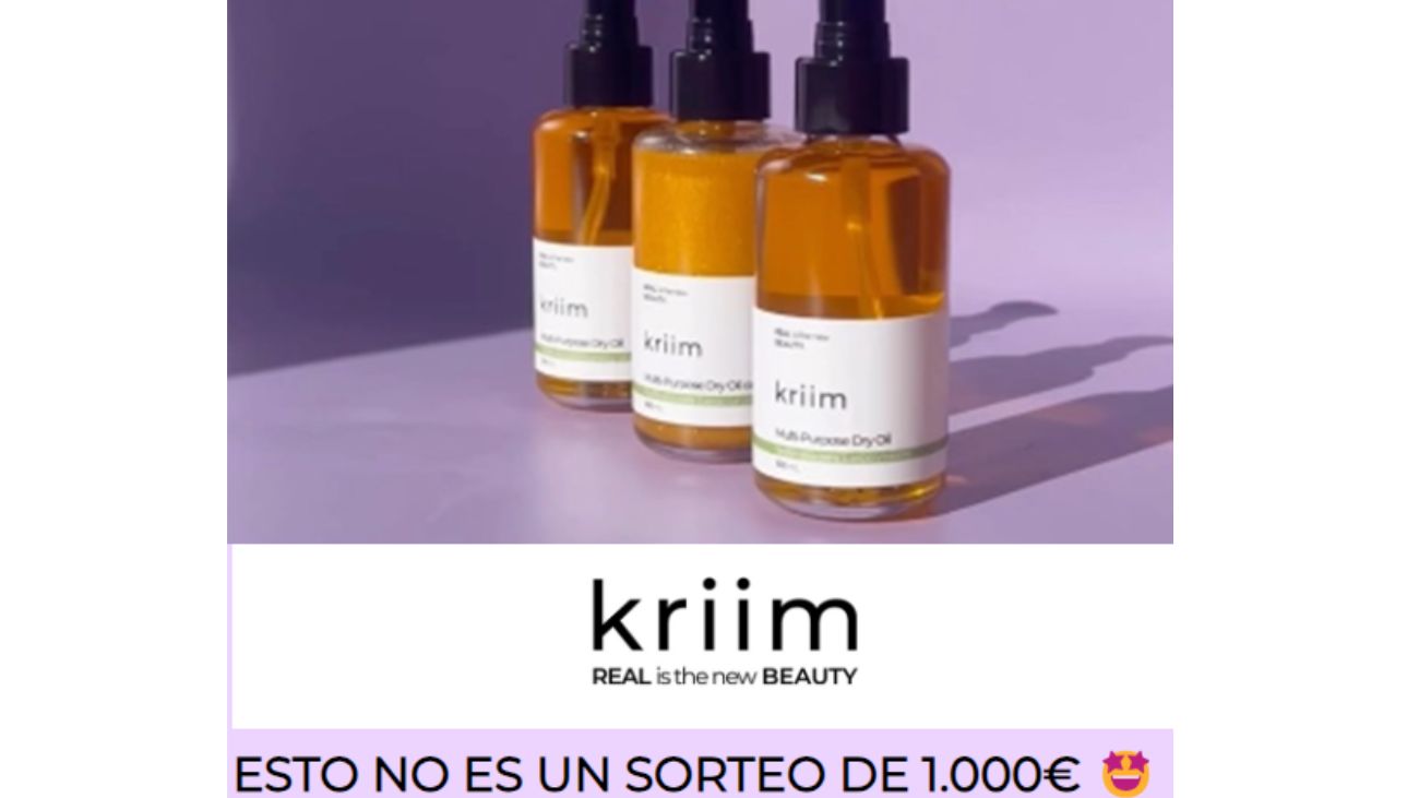 Sorteo Kriim de 1.000 euros en cosméticos