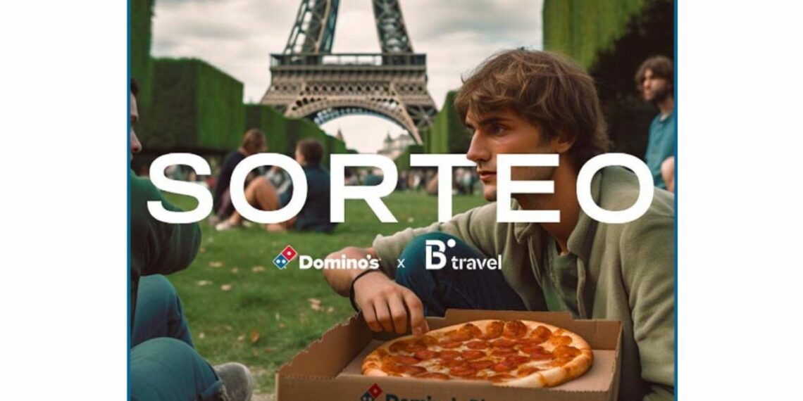 Sorteo viaje de 600 euros y un año de pizzas con Domino's y B travel  
