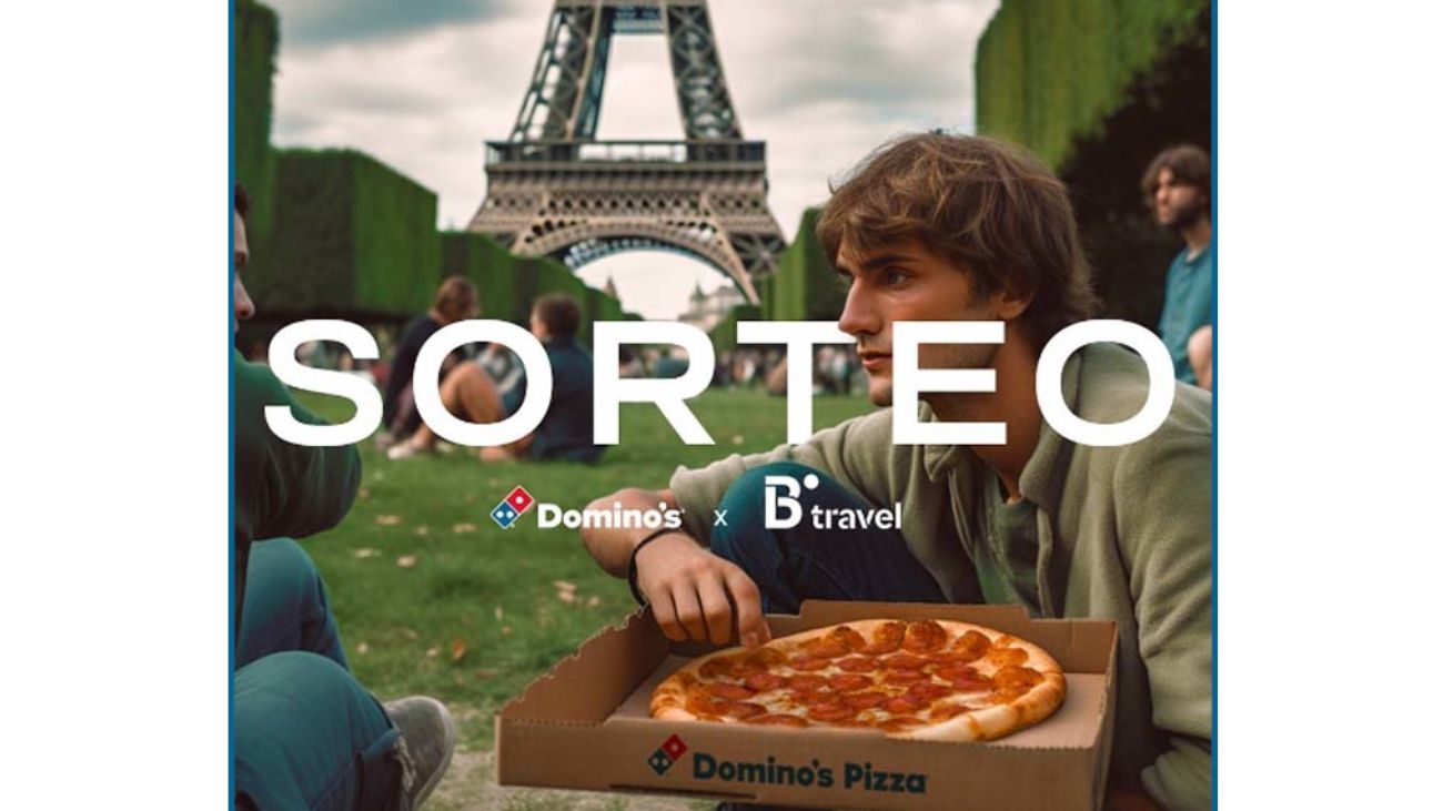 Sorteo viaje de 600 euros y un año de pizzas con Domino’s y B travel  