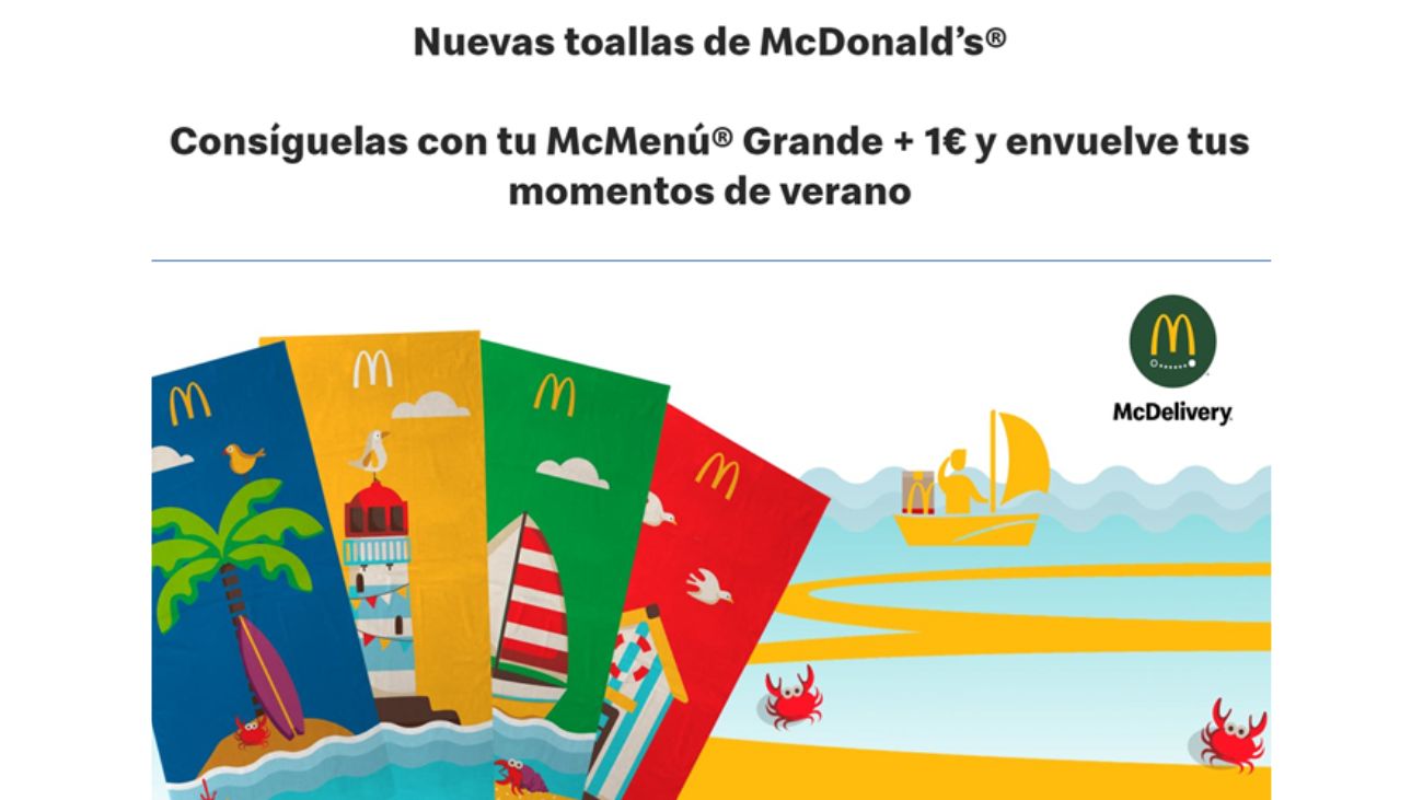 Consigue tu Toalla de Verano con McDonald’s