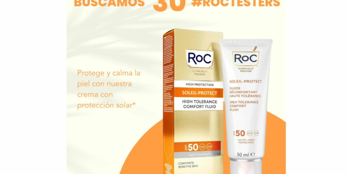 ROC Busca 30 probadores para Crema Solar Alta Tolerancia