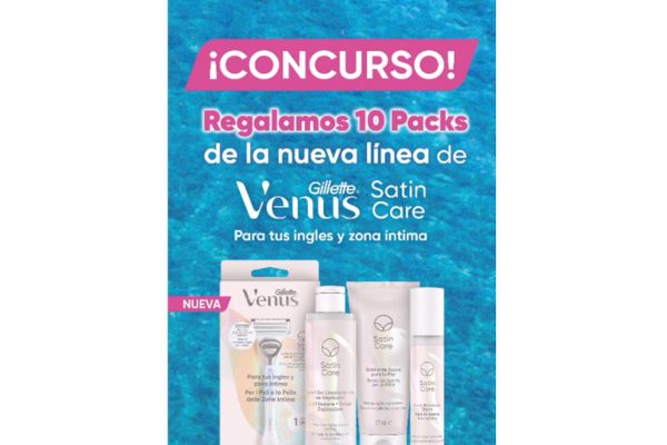 Sorteo Gillette Venus 10 packs nueva línea de cuidado de la piel