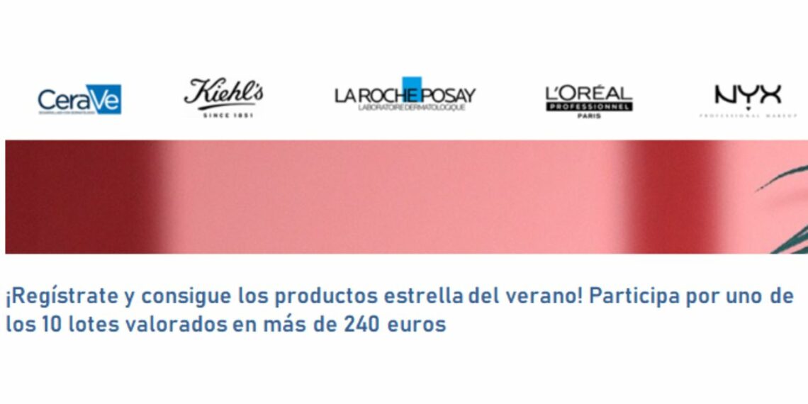 Sorteo L'Oréal 10 lotes valorados en 240 euros