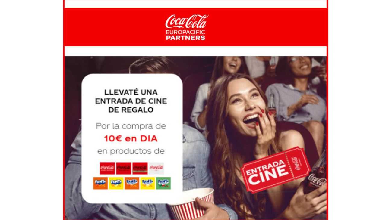 Consigue entradas de cine con Coca Cola promoción exclusiva