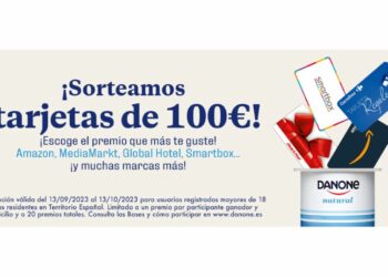 Participa en el sorteo danone y gana tarjetas regalo de 100€