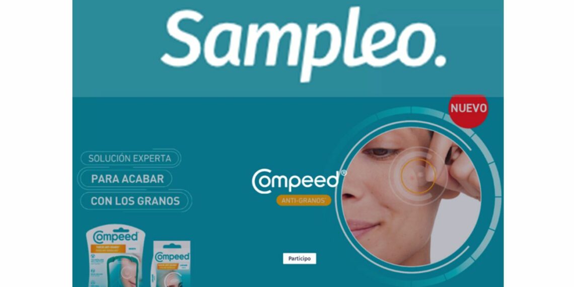 Únete a Sampleo y prueba los parches anti-acné Compeed