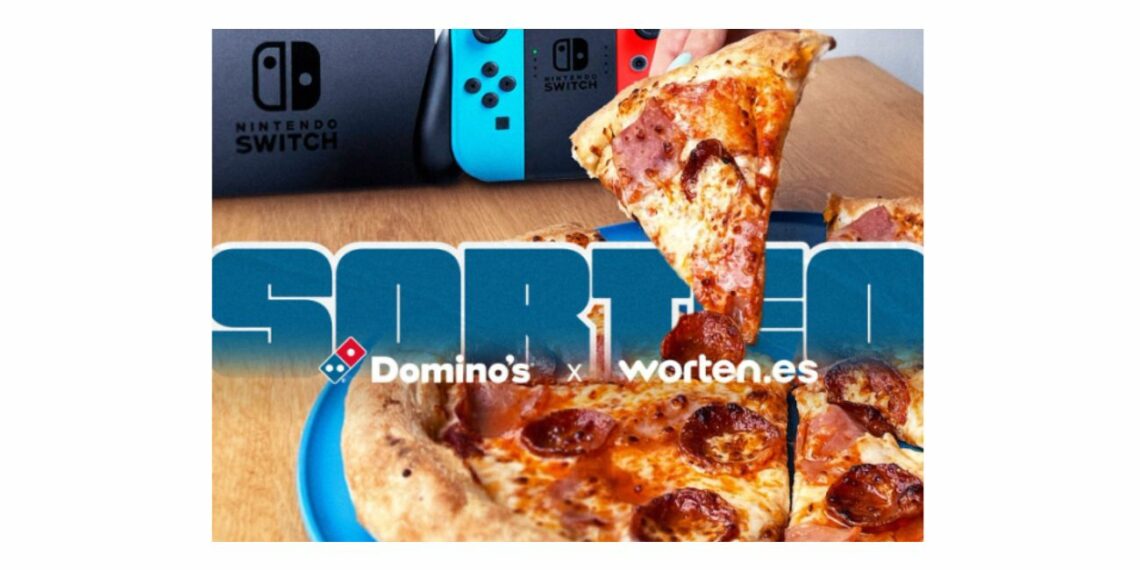Dominos y Worten Sortean 1 Año de Pizza Gratis y una Nintendo Switch